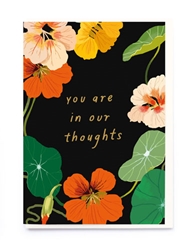 In Our Thoughts Floral Sympathy Card