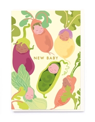 Veggies New Baby Card
