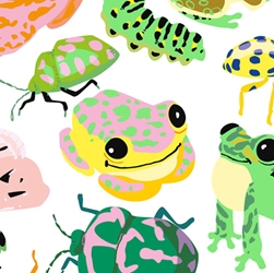 Frog and Bugs Sheet Wrap