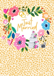 Just Married Greeting Card