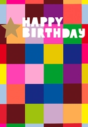 Color Blocks Birthday Cards