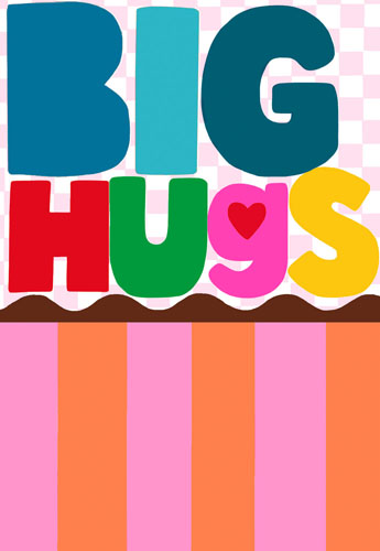 Color Blocks Big Hug Friendship Card