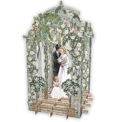 Wedding 3D Popup Greeting Card Paper