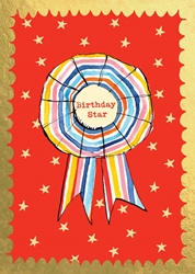 Birthday Star Greeting Card