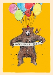 Birthday Bear Greeting Card