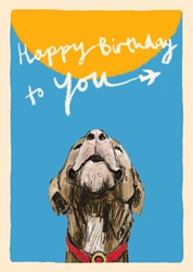 Birthday Dog Greeting Card