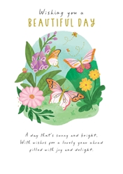 Butterfly Delight Birthday Card