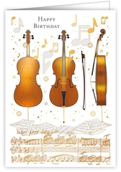 Birthday Cello Music Greeting Card