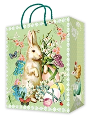 Green Easter Bunny Medium Gift Bag