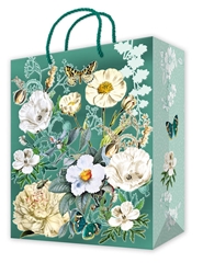 White Flowers Large Gift Bag