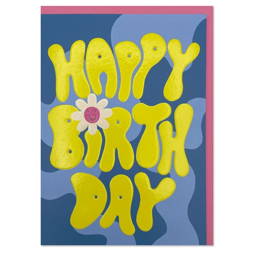 Yellow Daisy Birthday Card