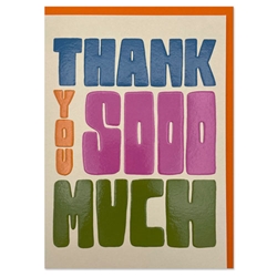 Colorful Tex Thank You Card