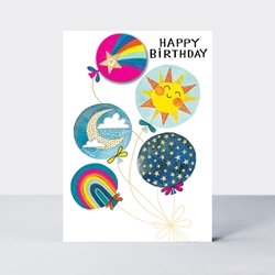 Birthday Balloons Greeting Card