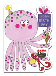 Octopus Birthday Card