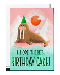 Birthday Walrus Greeting Card