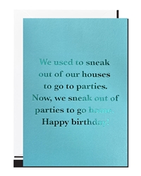 Birthday Sneaking Greeting Card