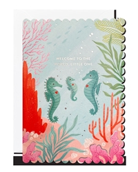 New Baby Seahorses Greeting Card