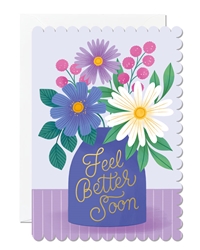 Get Well Vase Greeting Card