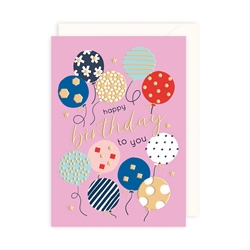 Birthday Balloons Greeting Card