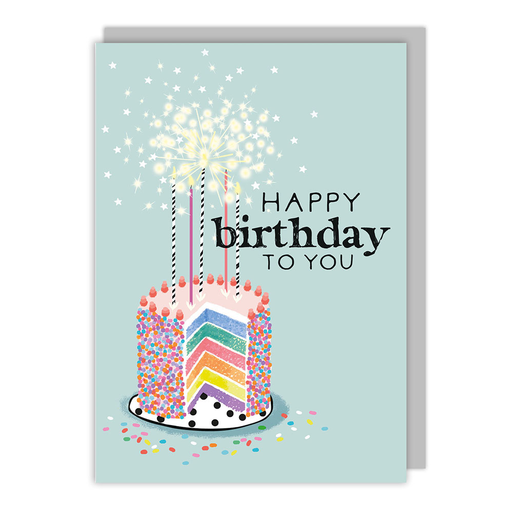 decorating a birthday card