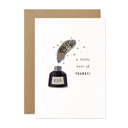 Thank You Inkwell Greeting Card