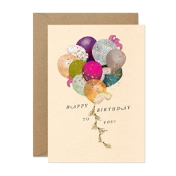 Birthday Balloons Greeting Card