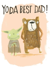 Yoda Best Fathers Day Card