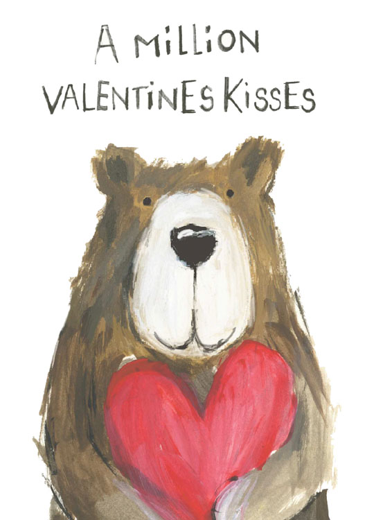 Bear Kisses Valentine's Day Card