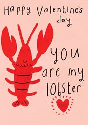 Lobster Valentines Day Card