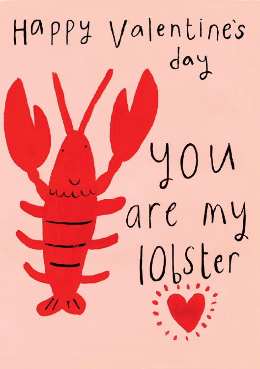 Lobster Valentine's Day Card