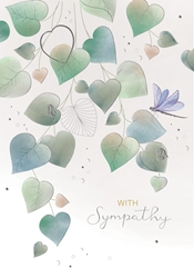 Heart Leaf Sympathy Card