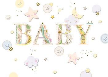 Letters Baby Card