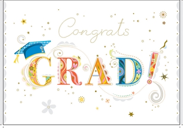 Grad Letters Graduation Card