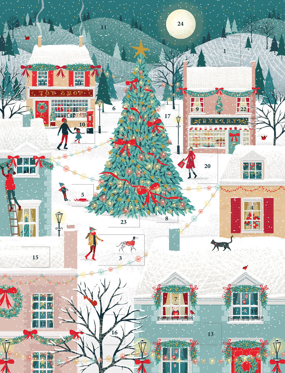 Snow Scene Advent Calendar