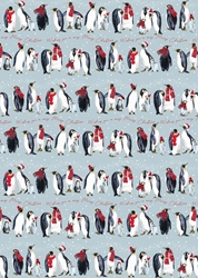 Christmas Penguins Sheet Wrap