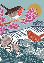 Robins and Berries Boxed Cards