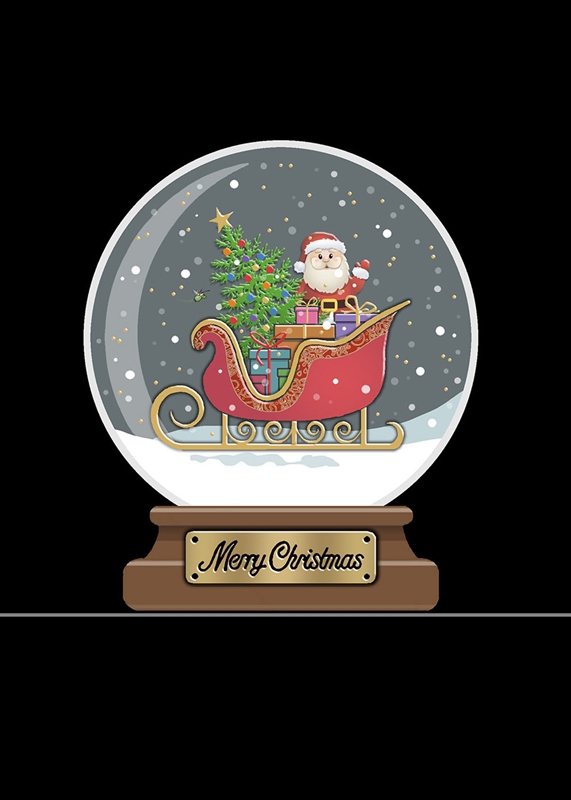 Snow Globe Greeting Card