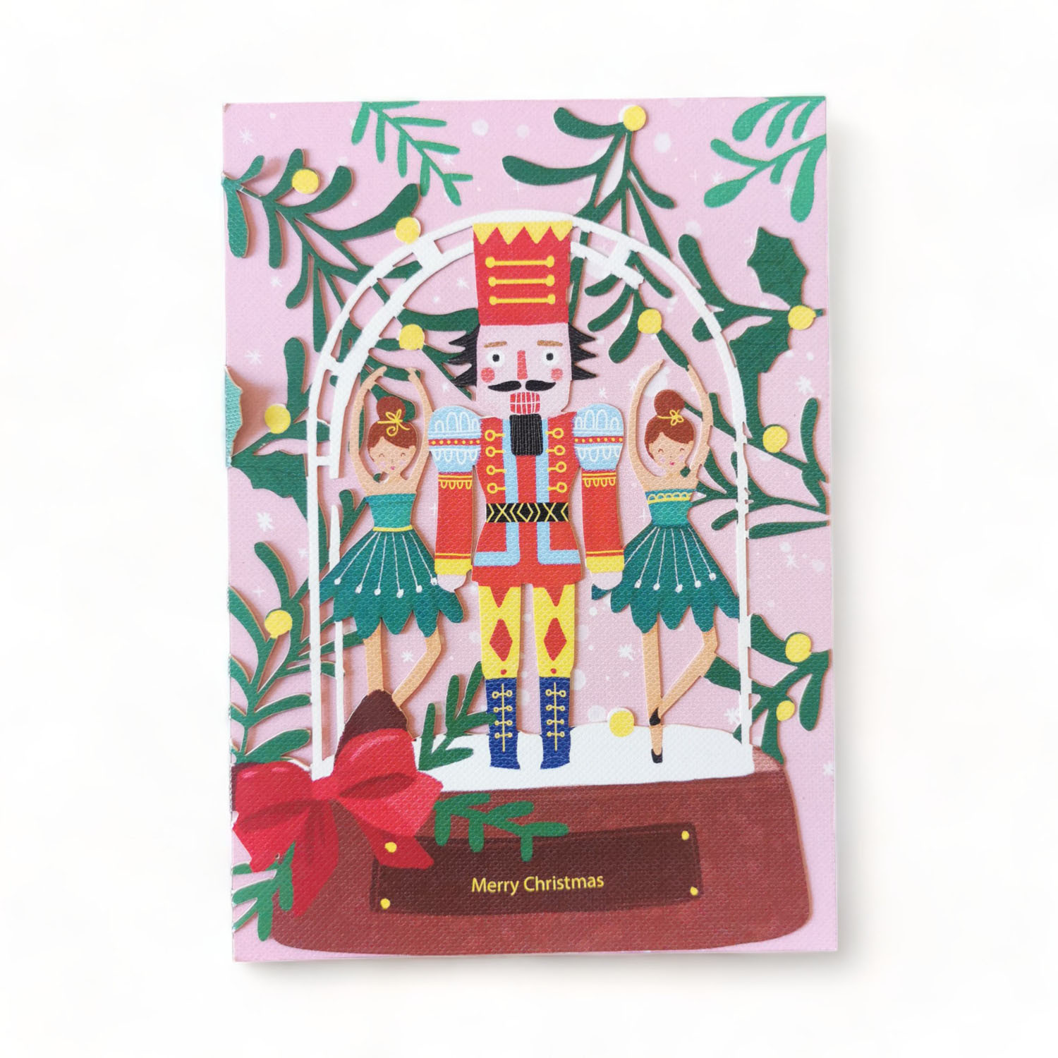 Nutcracker Snowglobe Greeting Card