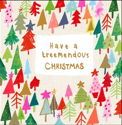 Treemendouse Christmas Colorful Greeting Card