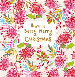 Berry Merry Christmas Greeting Card