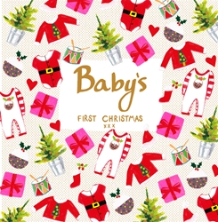 Babys First Christmas Greeting Card