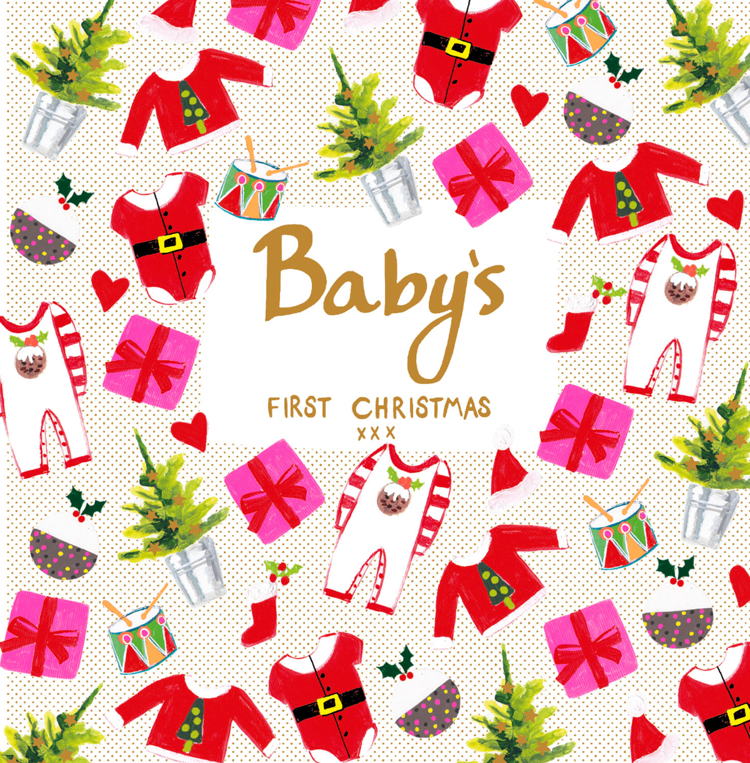 Baby's First Christmas Greeting Card