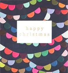Happy Christmas Bunting Greeting Card