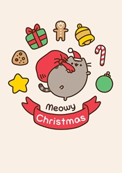 Pusheen Meowy Christmas Greeting Card