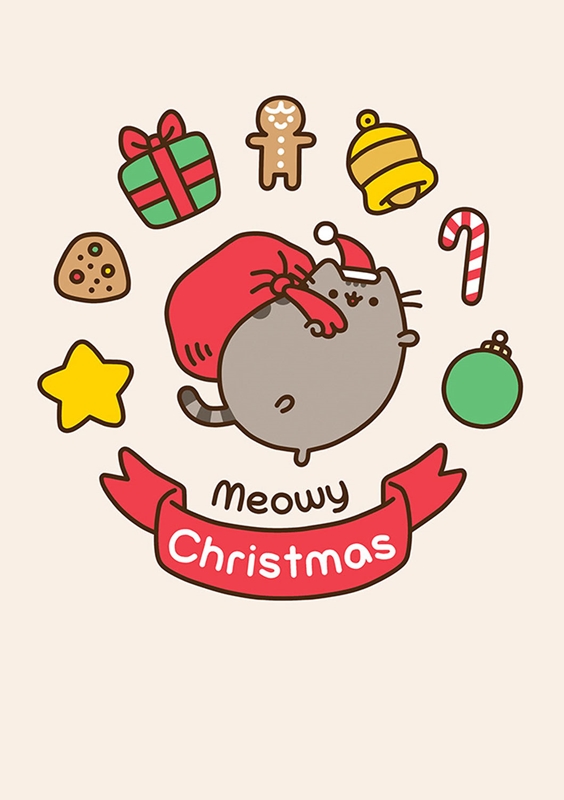 Pusheen Meowy Christmas Greeting Card