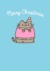 Pusheen Merry Christmas Greeting Card
