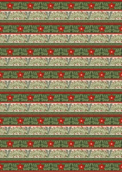 Christmas Floral Roll Wrap