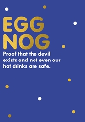 Egg Nog Greeting Card