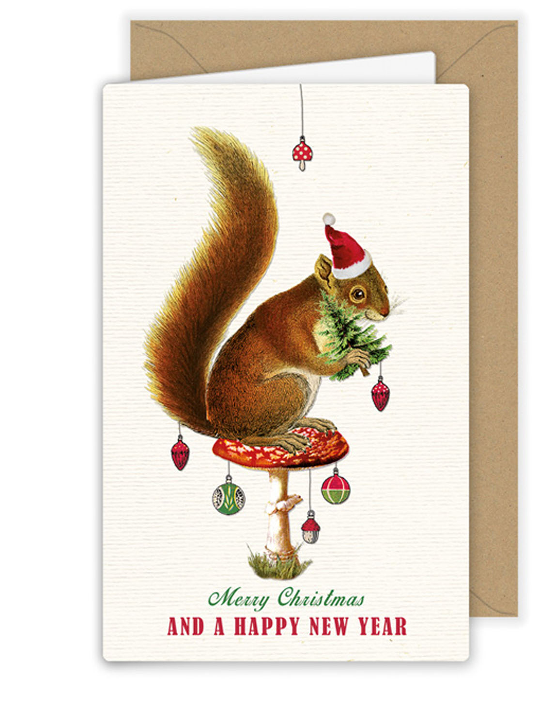 Christmas Squirrel Greeting Card