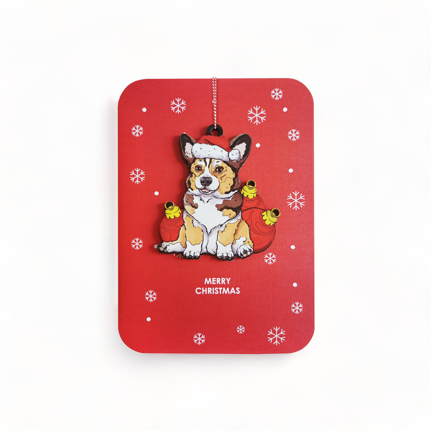 Corgi Ornament Greeting Card